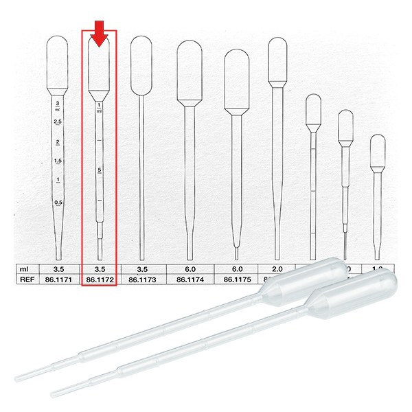 Pipet voor eenmalig gebruik 2,4 ml