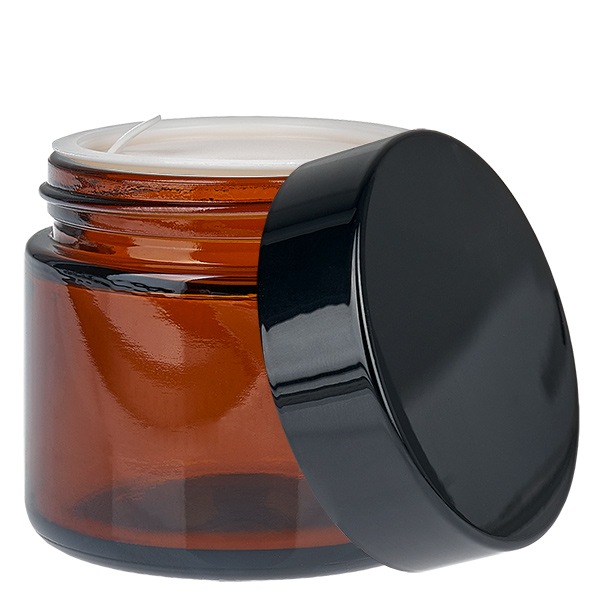 Glazen pot 60ml bruin met deksel UNiTWIST Glazen pot 60ml bruin met deksel UNiTWIST