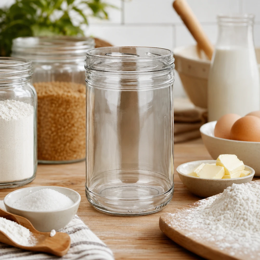 1053ml beker zonder deksel (TO100) UNiTWIST UNiTWIST trommels 1053ml TO100 tussen bakingrediënten bloem boter eieren als veelzijdige keuken voorraadpot