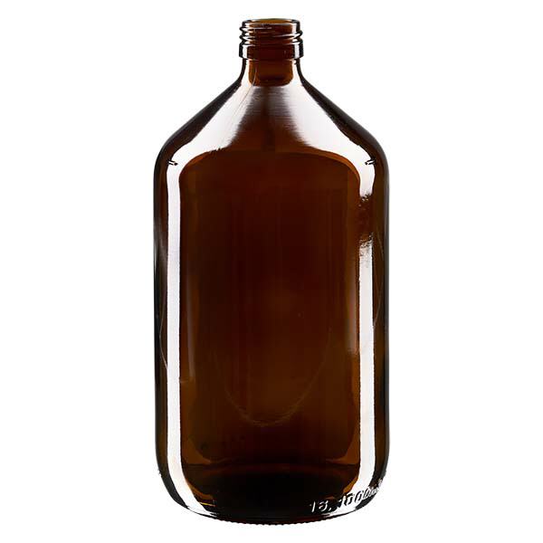 1000ml Euro-medicijnfles bruin 1000ml Euro-medicijnfles bruin