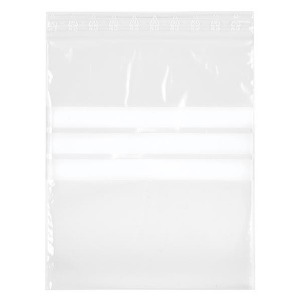 100 PolyZip-zakken 40x60mm met etiket dikte: 50 mµ