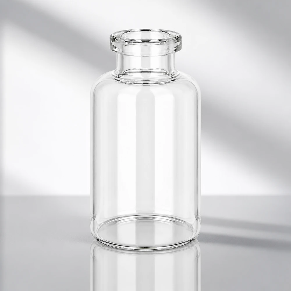 Injectiefles helder glas 30ml Sterile Glasflasche 30ml für Pharmaindustrie mit gleichmäßiger Wandstärke und rundem Boden