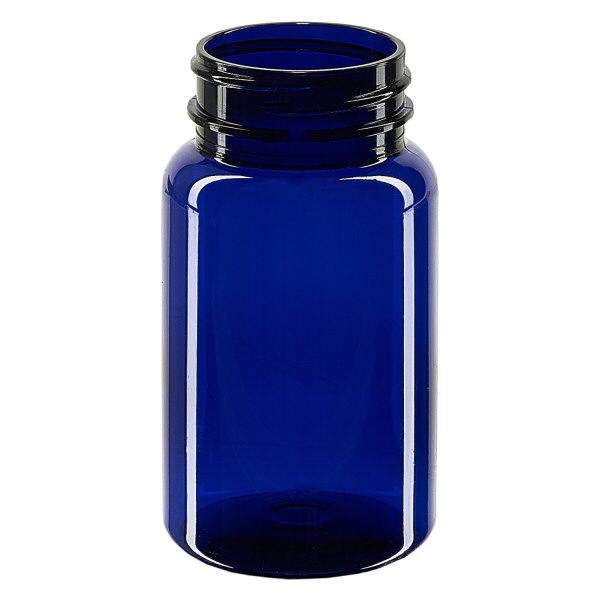 Petpacker 100 ml kobaltblauw opening 38 mm zonder deksel Petpacker 100 ml kobaltblauw opening 38 mm zonder deksel