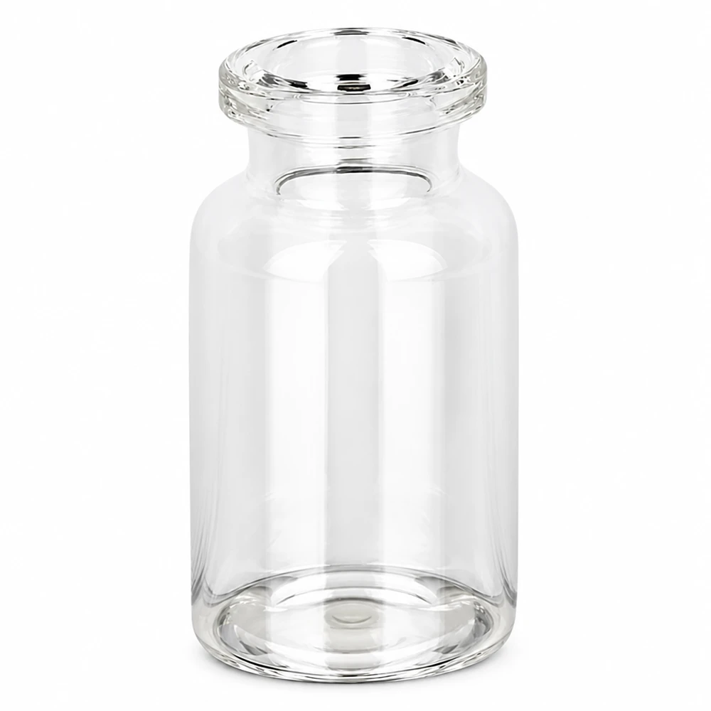 Injectiefles helder glas 10ml Transparente 10ml Glasvial Injektionsflasche mit Crimphals für Impfstoffe und Medikamente