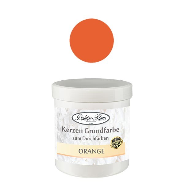 Doktor-Klaus kaarsenbasiskleur oranje, 7 g, in pot Doktor-Klaus kaarsenbasiskleur oranje, 7 g, in pot
