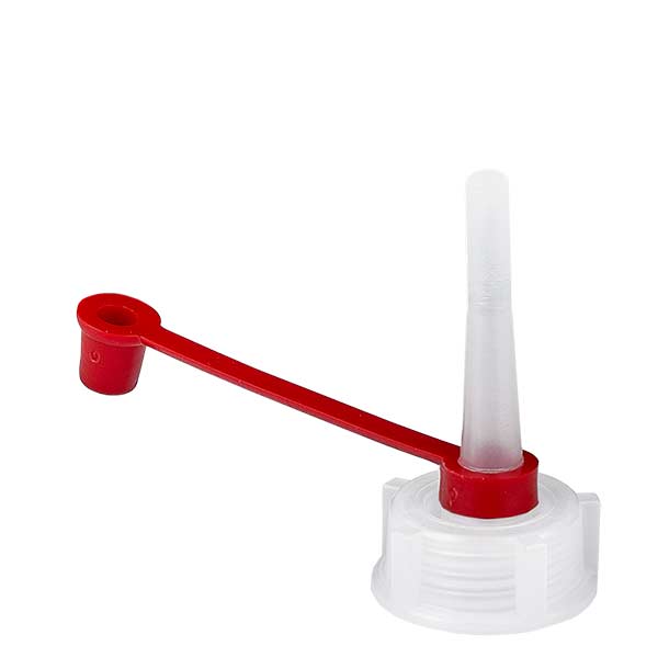 Druppelsluiting voor 10 - 30 ml laboratoriumfles met nauwe hals Druppelsluiting voor 10 - 30 ml laboratoriumfles met nauwe hals
