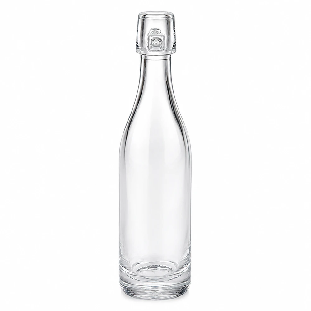 50 ml glazen fles zonder UNiTWIST mechanische sluiting Elegante 50ml Glasflasche mit Bügelverschluss - transparent und vielseitig für Küche, Bar und Haushalt