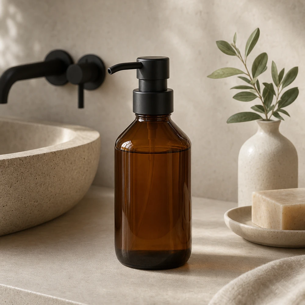 100ml Euro-medicijnfles bruin Klein amberkleurig glazen flesje van 100 ml zonder dop, ideaal voor homeopathische geneesmiddelen PP28 draad