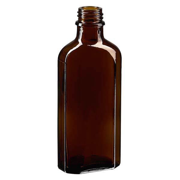 100 ml bruine meplatfles met DIN 22 monding