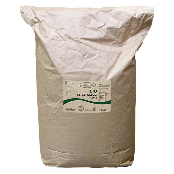 25kg biologisch gerstemoutpoeder Doktor-Klaus grootverpakking.