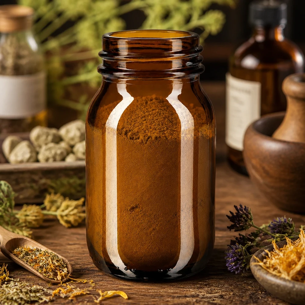 Fles met wijde hals 100 ml bruin glas met DIN 32 opening zonder sluiting 100 ml amberkleurige glazen fles met wijde hals, ideaal voor natuurlijke cosmetica en kruidenextracten