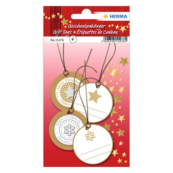 Hanger "Sterren" (4 stuks) met 3D glitter Hanger "Sterren" (4 stuks) met 3D glitter