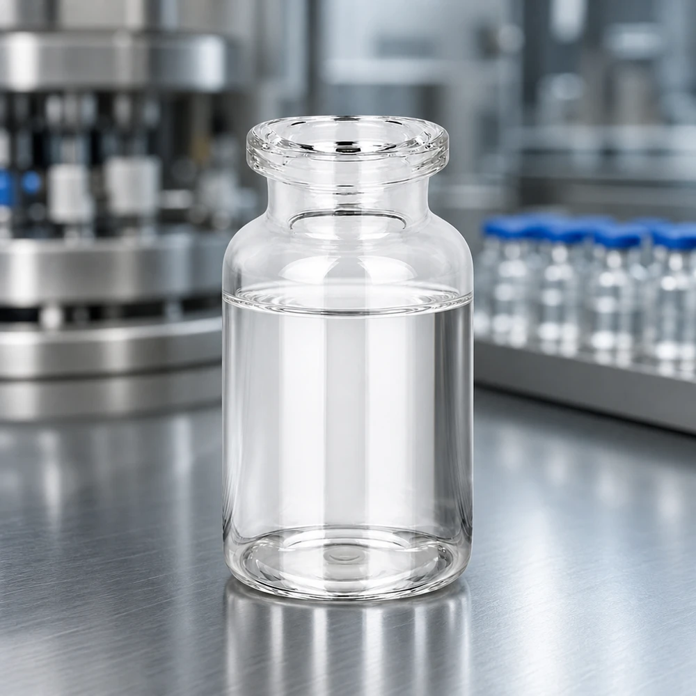 Injectiefles helder glas 10ml 10ml Injektionsflasche Klarglas mit glatter Außenwand und verstärktem Boden für Druckbelastung