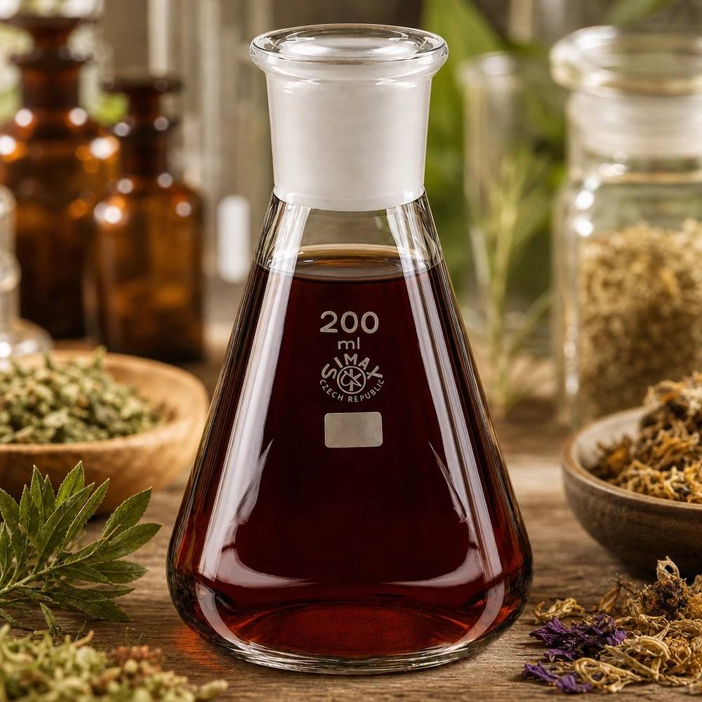 Erlenmeyer 200 ml nauwe hals borosilicaat met slijpstuk 29/32 Erlenmeyer 200 ml nauwe hals borosilicaat met slijpstuk 29/32