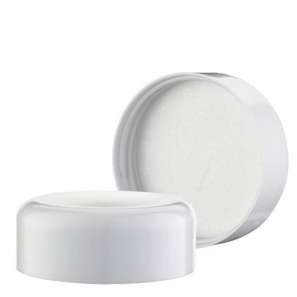 Schroefdop wit voor blauwe glazen pot 50ml Schroefdop wit voor blauwe glazen pot 50ml