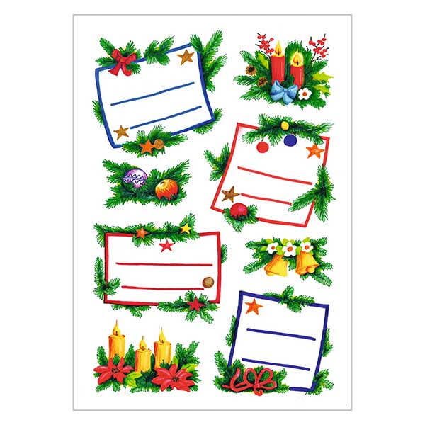Sticker 'Kerstboomschikking' (16 stickers met glitter) Sticker 'Kerstboomschikking' (16 stickers met glitter)