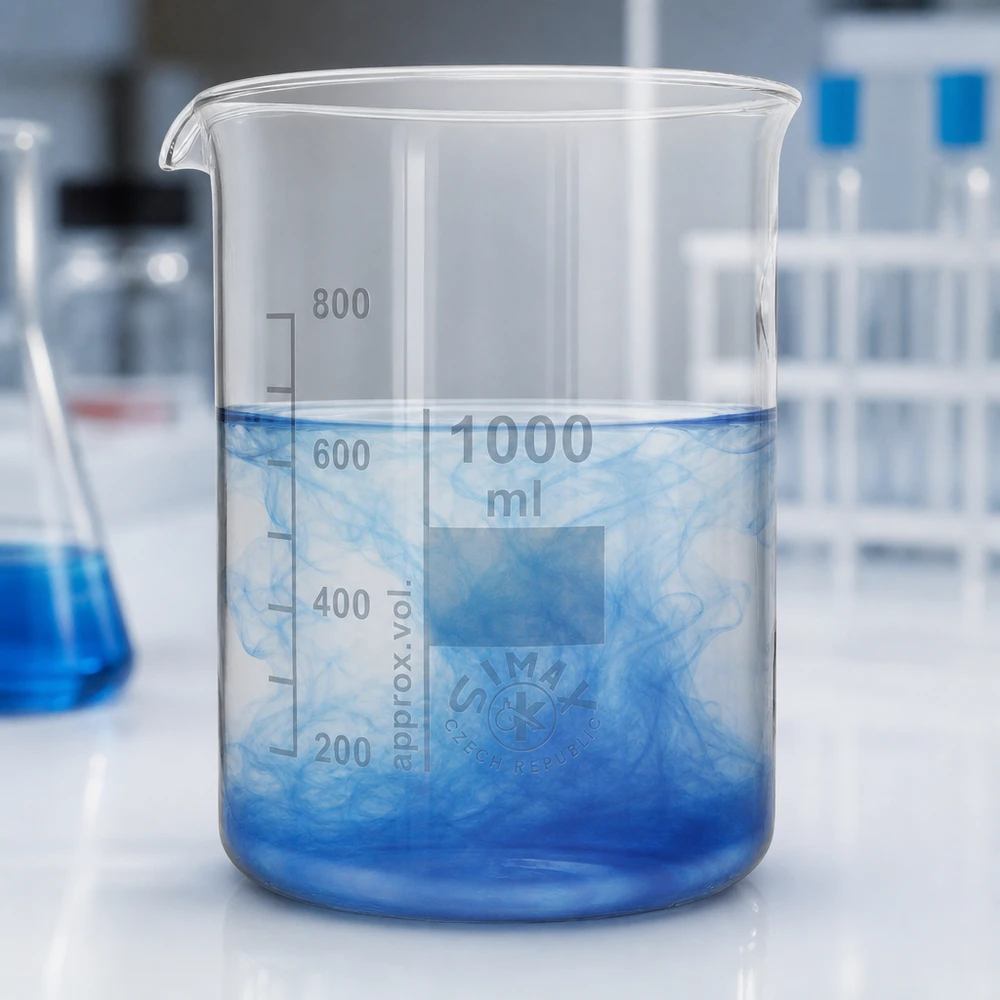 Bekerglas 1000 ml van hittebestendig borosilicaatglas (laag model) Hittebestendig borosilicaatglas beker 1000ml met schaalverdeling voor professionele laboratoriumtoepassingen