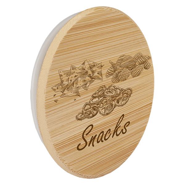 Holzdeckel "Snacks" für WECK RR100