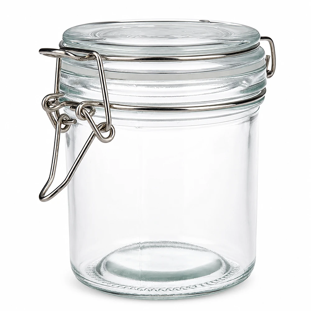 250 ml voorraadpot type S met scharnierende top UN. Voorraadpot van 250 ml met praktische draaidop om voedsel luchtdicht te bewaren