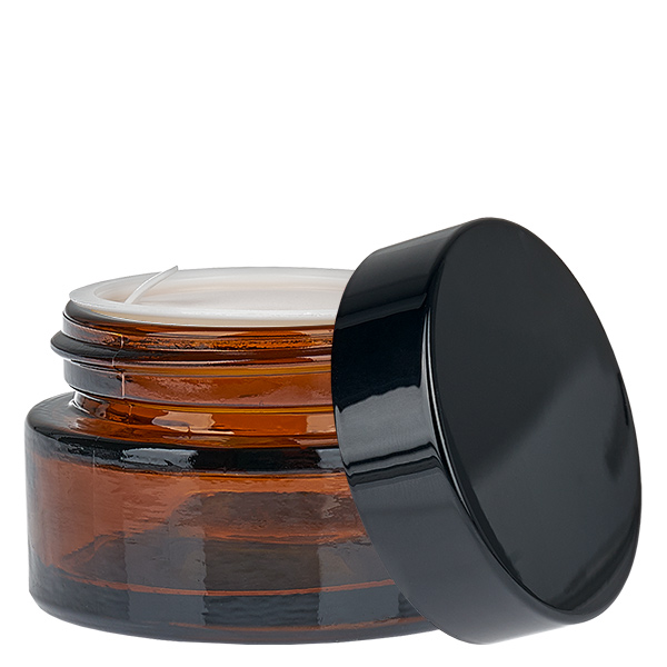 Glazen pot 20ml bruin met inlegdeksel UNiTWIST Glazen pot 20ml bruin met inlegdeksel UNiTWIST
