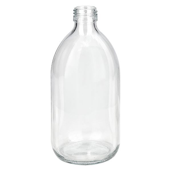 500ml Euro-medicijnfles helder glas 500ml Euro-medicijnfles helder glas