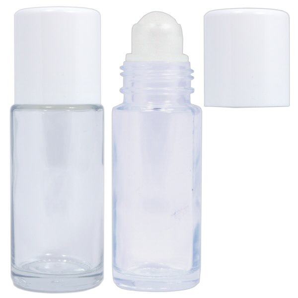 Deo roller (roll-on) 50 ml helder glas compleet