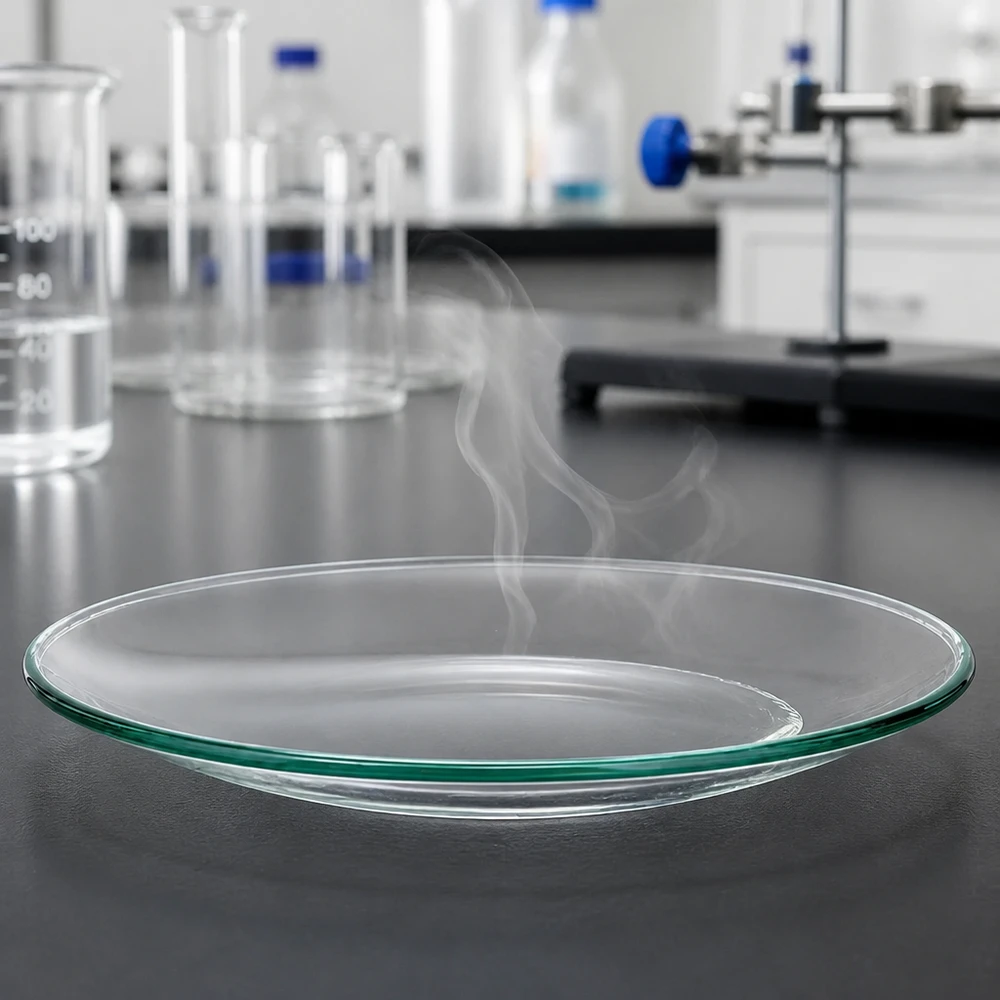 Horlogeglazen 110 mm - borosilicaatglas 3.3 - versmolten rand Veelzijdige glazen schaal van 110 mm voor verdamping en kristallisatie in het laboratorium