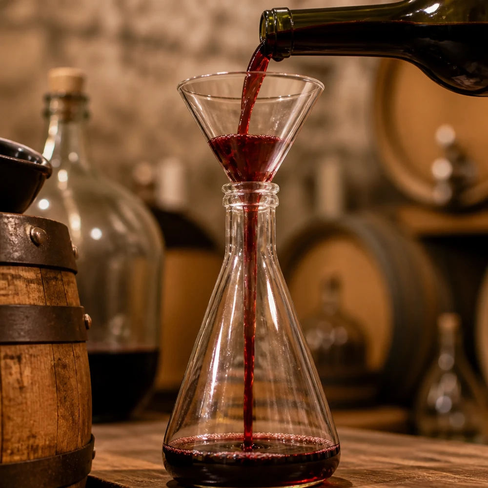 Glazen trechter Ø 80mm - kalk-soda-glas - 60° hoek Kleine laboratoriumtrechter van stevig natriumcalciumglas met een opening van 8 cm voor nauwkeurige dosering