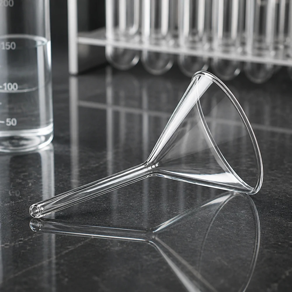 Glazen trechter Ø 35mm - borosilicaat 3.3 - 60° hoek