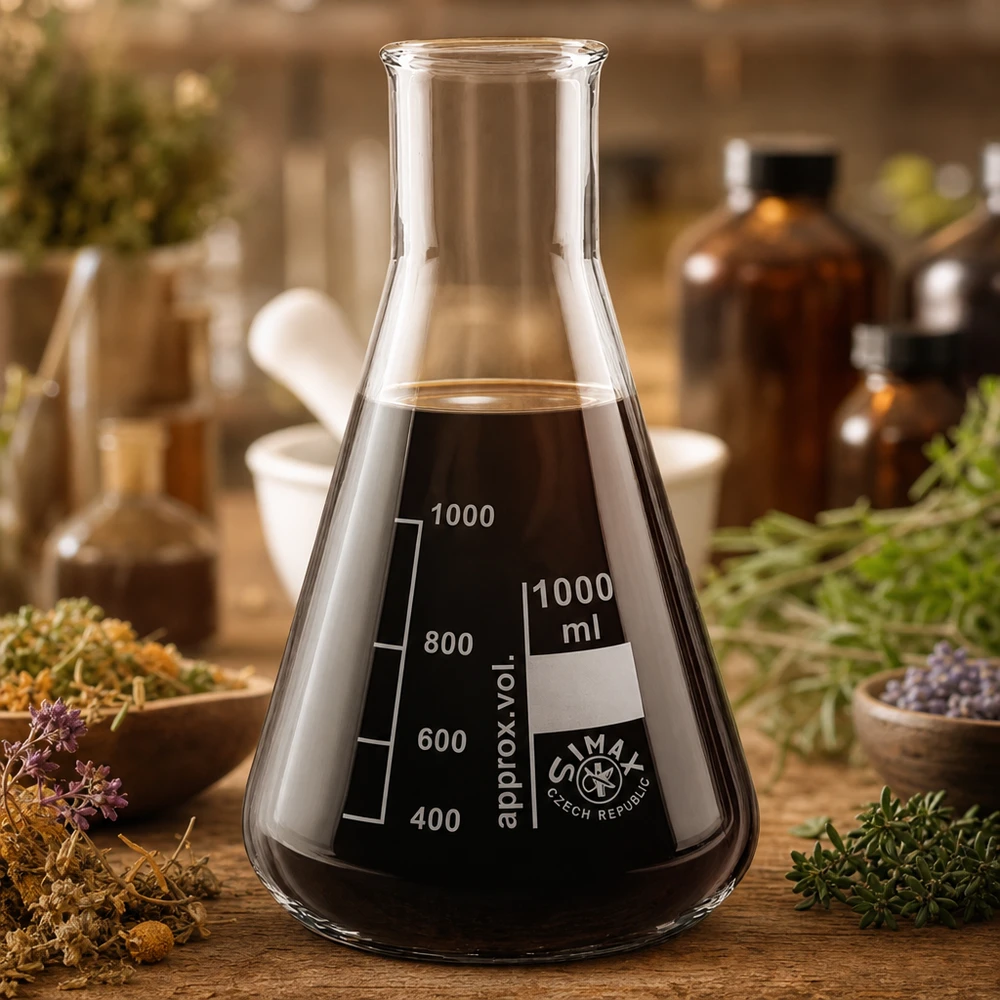 Erlenmeyer 300ml wijde hals borosilicaat met afgeronde rand Erlenmeyer met brede hals 300 ml met conische vorm voor optimaal mengen van oplossingen
