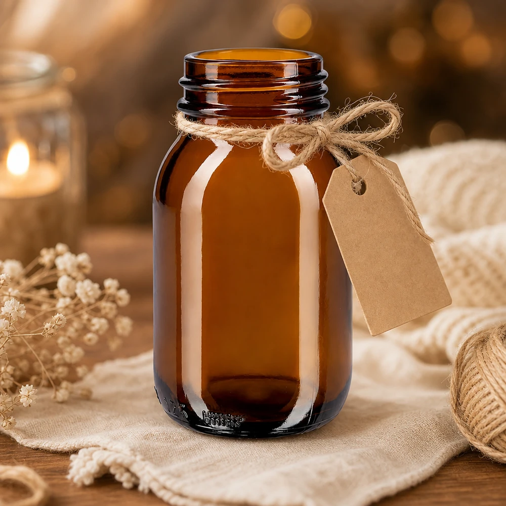 125ml fles amber glas Bruin glazen flesje 125ml met brede opening voor gemakkelijk vullen en legen