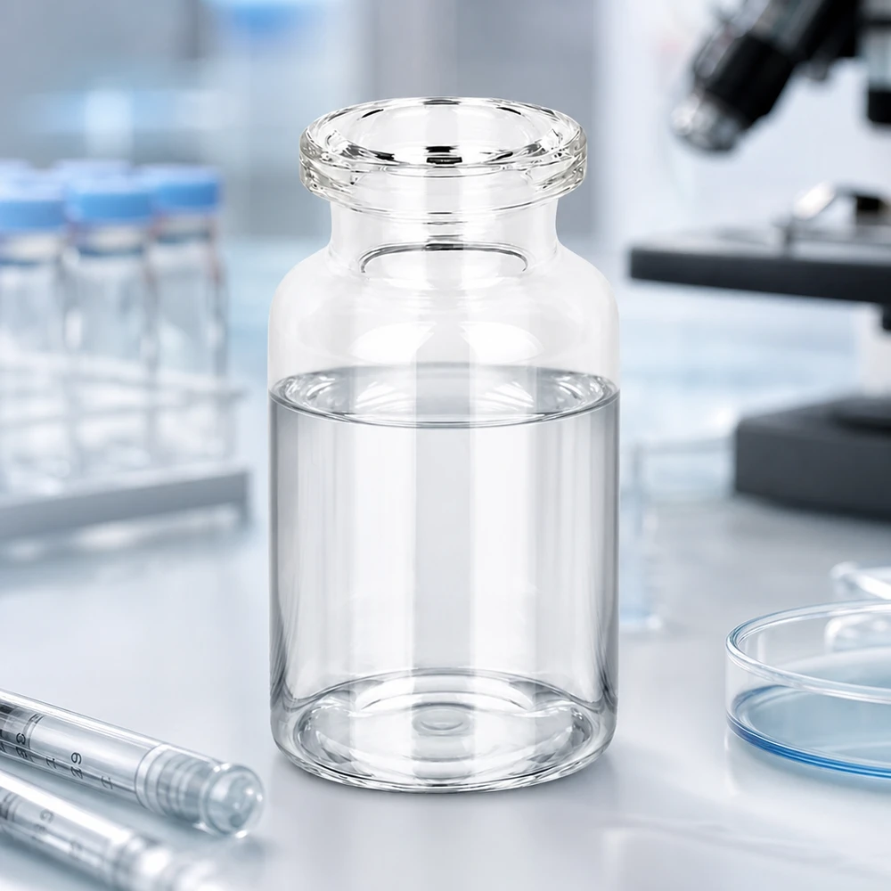 Injectiefles helder glas 10ml Hochreines Klarglas Fläschchen 10ml mit glänzender Oberfläche für pharmazeutische Abfüllprozesse