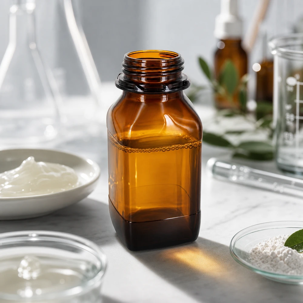 Voorraadfles van 500 ml van bruin glas – uw betrouwbare bescherming voor waardevolle stoffen Professionele 500ml chemiefles met schroefdraad voor veilige sluitingen in het laboratorium