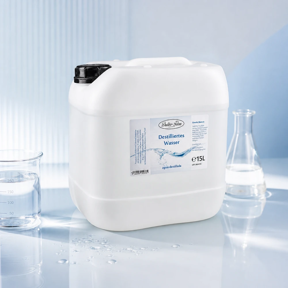 15 liter gedestilleerd water - Aqua dest in blanke premium jerrycan van Doktor Klaus 15 liter gedestilleerd water - Aqua dest in blanke premium jerrycan van Doktor Klaus
