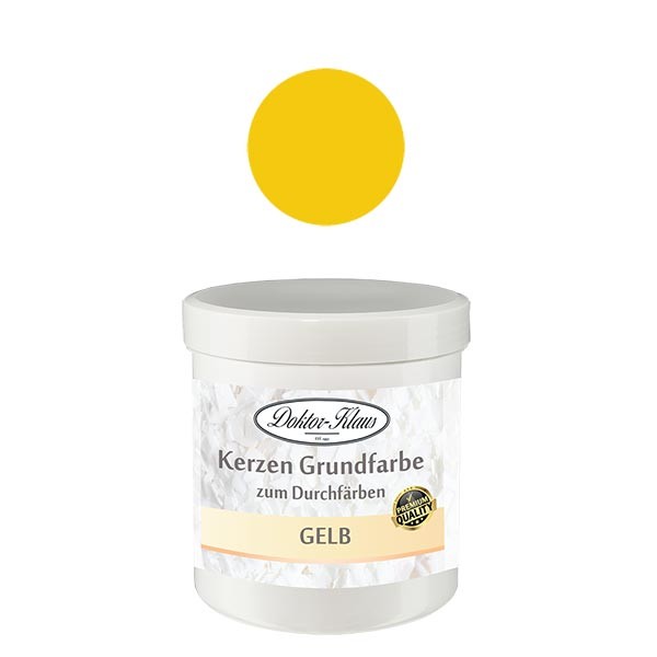 Doktor-Klaus kaarsenbasiskleur geel, 7 g, in pot