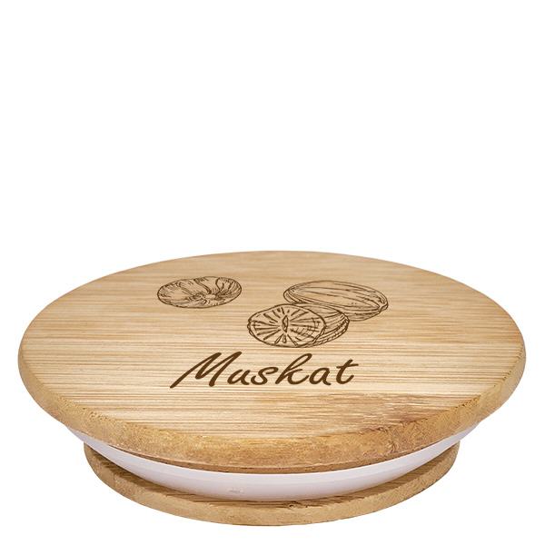 Holzdeckel "Muskat" für WECK RR60 Holzdeckel "Muskat" für WECK RR60