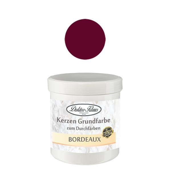 Doktor-Klaus kaarsenbasiskleur bordeaux, 7 g, in pot