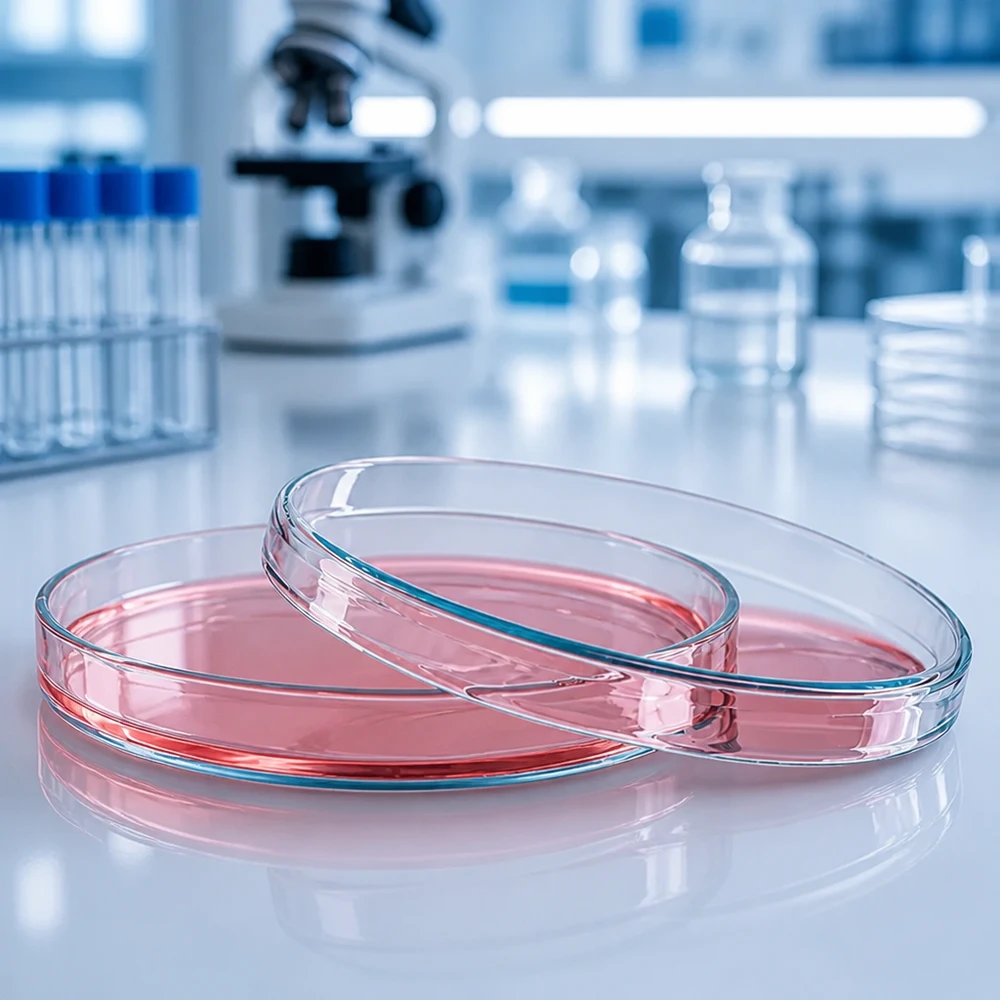 Doorzichtige glazen petrischalen van 100 x 15 mm voor microbiologische celkweek en weefselanalyse
