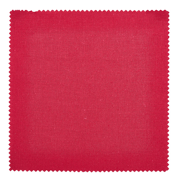 Bordeauxrotes Stoff Schmuckdeckchen 15x15cm Nahaufnahme zeigt edle Stoffstruktur und saubere Zackenkante
