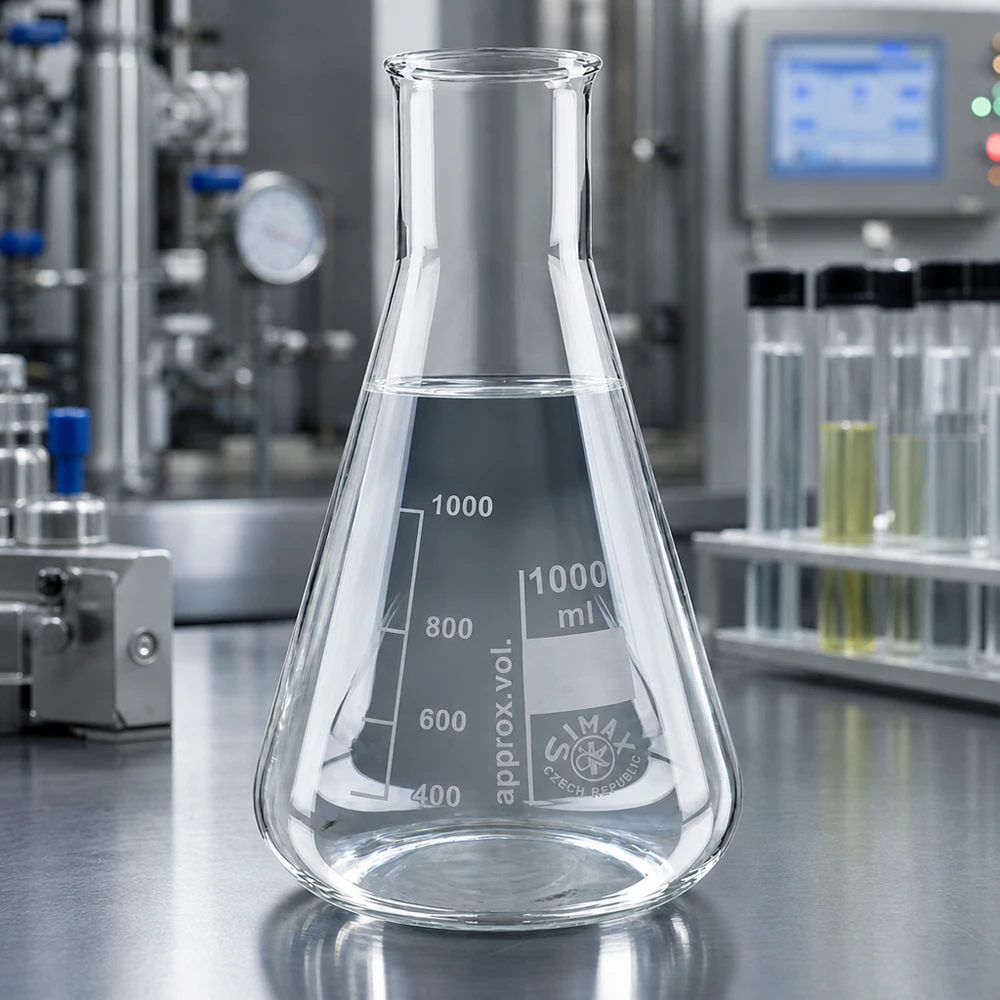 Erlenmeyer van 1000 ml met groot volume, ergonomisch ontwerp en stabiele basis