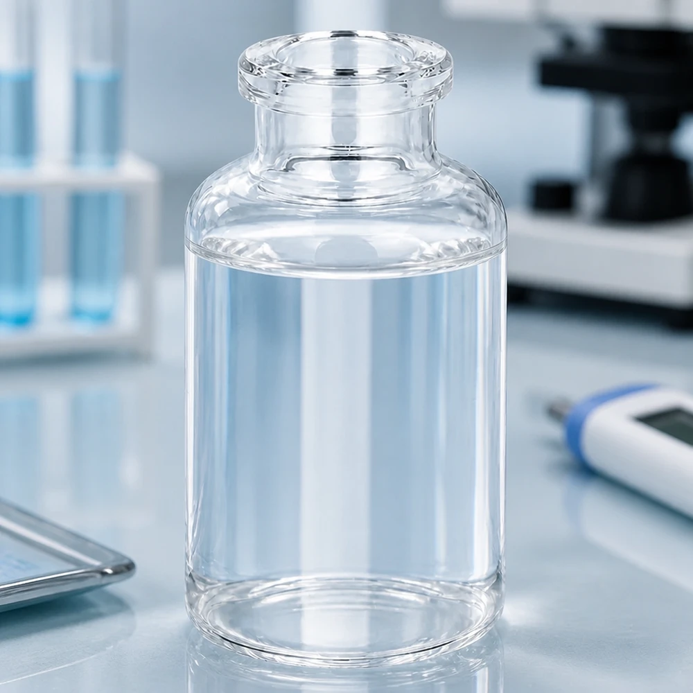 Injectiefles helder glas 20ml Kleine Klarglas-Injektionsflasche 20ml für sterile Arzneimittelabfüllung im Labor