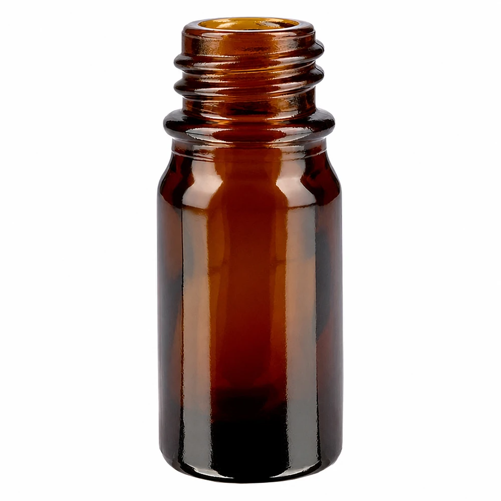 Bruine glazen fles 5ml 5ml bruin apothekersflesje ApoGlas van glas met schroefdraad voor essentiële oliën en geneesmiddelen