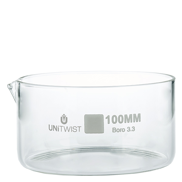 Kristalliseer schaal ø100mm borosilicaatglas UNiTWIST Kristalliseer schaal ø100mm borosilicaatglas UNiTWIST