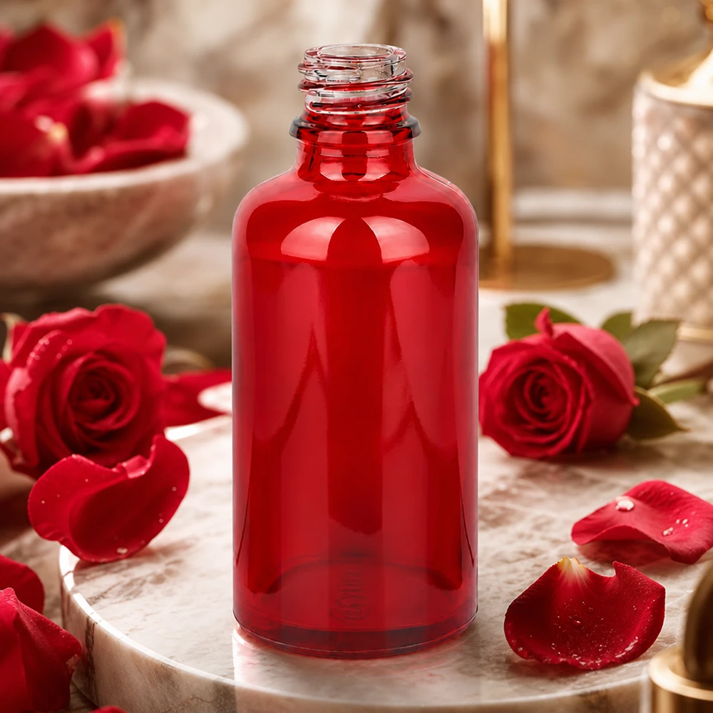 Handig 50ml glazen flesje RedLine UT18/50 UNiTWIST ideaal voor aromatherapie en essentiële oliën