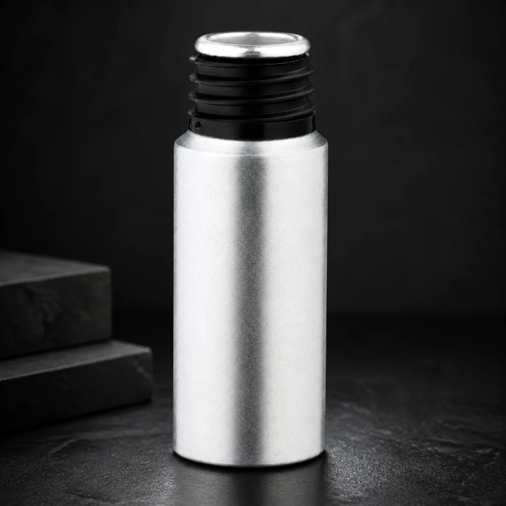 20 ml aluminium fles gebeitst zonder sluiting Lichtgewicht 20ml flesje van gekleurd aluminium, ideaal voor op reis en onderweg