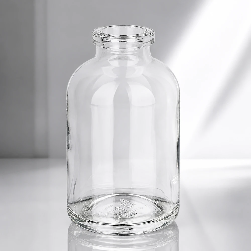 Injectiefles helder glas 50ml Leere Injektionsflasche aus klarem Glas 50ml für veterinärmedizinische Anwendungen