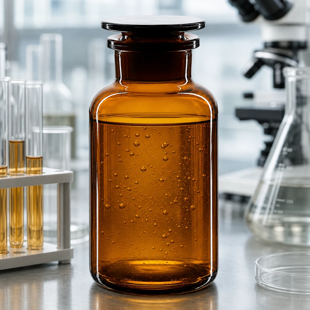 Apothekersfles 500 ml wijde hals bruin glas incl. glazen stop Bruine glazen fles van 500 ml met brede hals en luchtdichte stop, voor apotheken, onderzoek en scheikunde