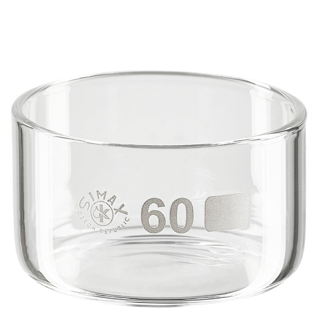 Kristalliseerschaal 60ml zonder schenktuit Kristalliseerschaal 60ml zonder schenktuit