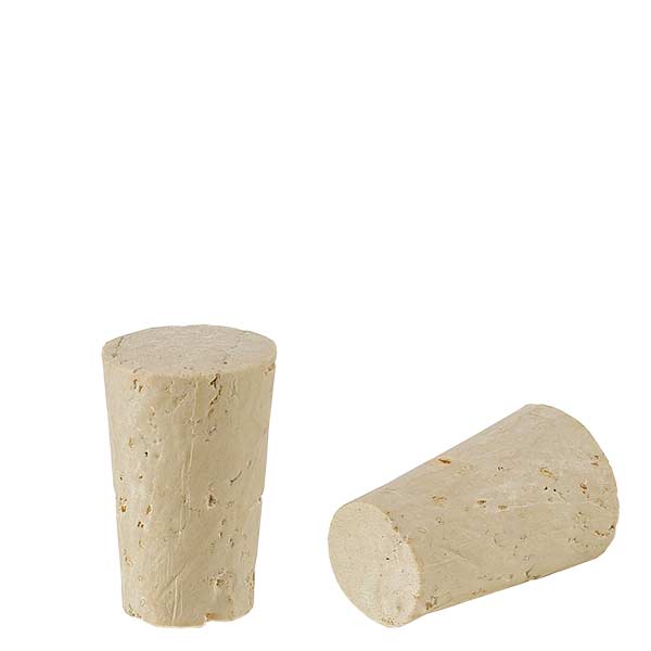 Tapse kurk - natuurlijk kurk - 11/14mm, hoogte 21.5mm Tapse kurk - natuurlijk kurk - 11/14mm, hoogte 21.5mm