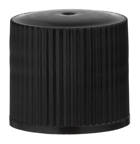 Schroefdop 16,8x17,2mm, schroefdraad GL18, PE zwart w. afdichting